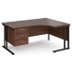 Maestro Cantilever Leg Corner Desk with Three Drawer Pedestal